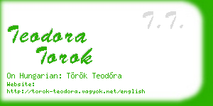 teodora torok business card